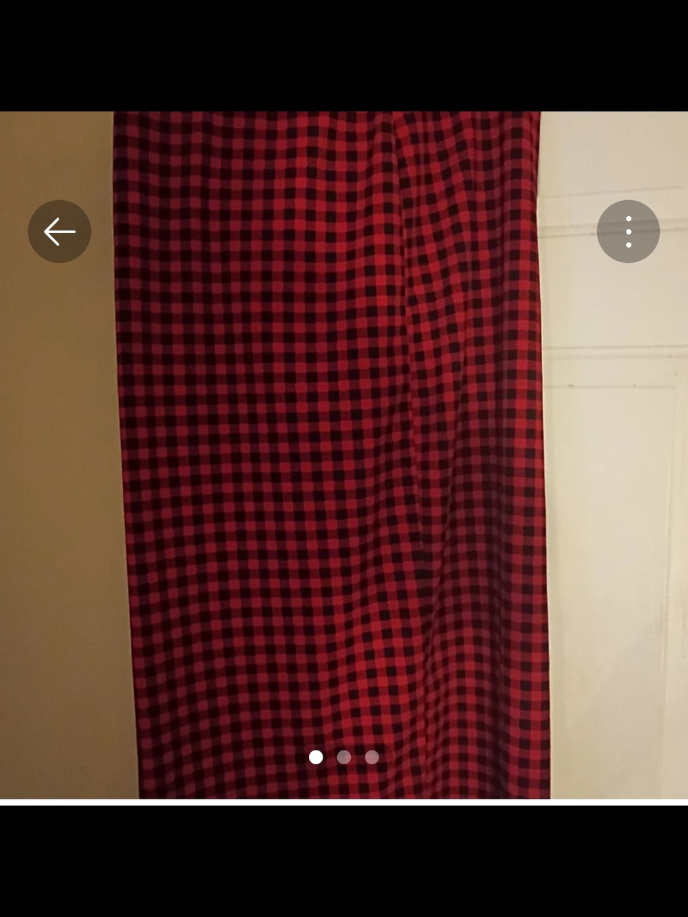 SHEIN Red and Black Buffalo Plaid Maxi Skirt
